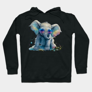 cute elephant sunglasses Hoodie